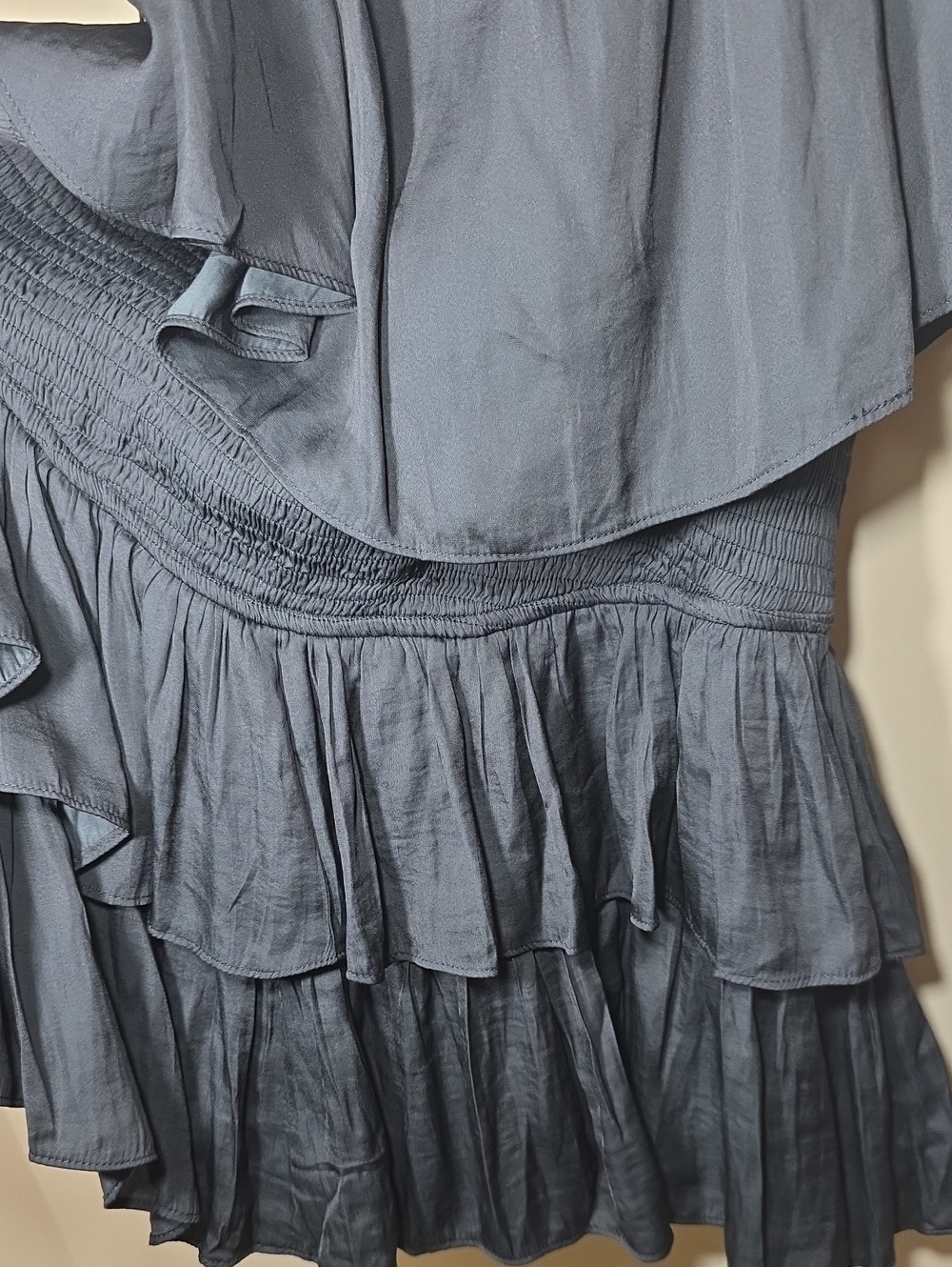 ee:some NWT Black Smocked Waist Romper Dress Boutique - Picture 7 of 9